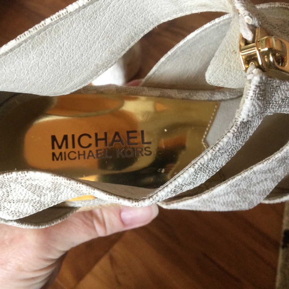 ✔️Michael Kors Damita Caged Espadrille Wedge Sandals Size 6.5 NWOT - Picture 8 of 8